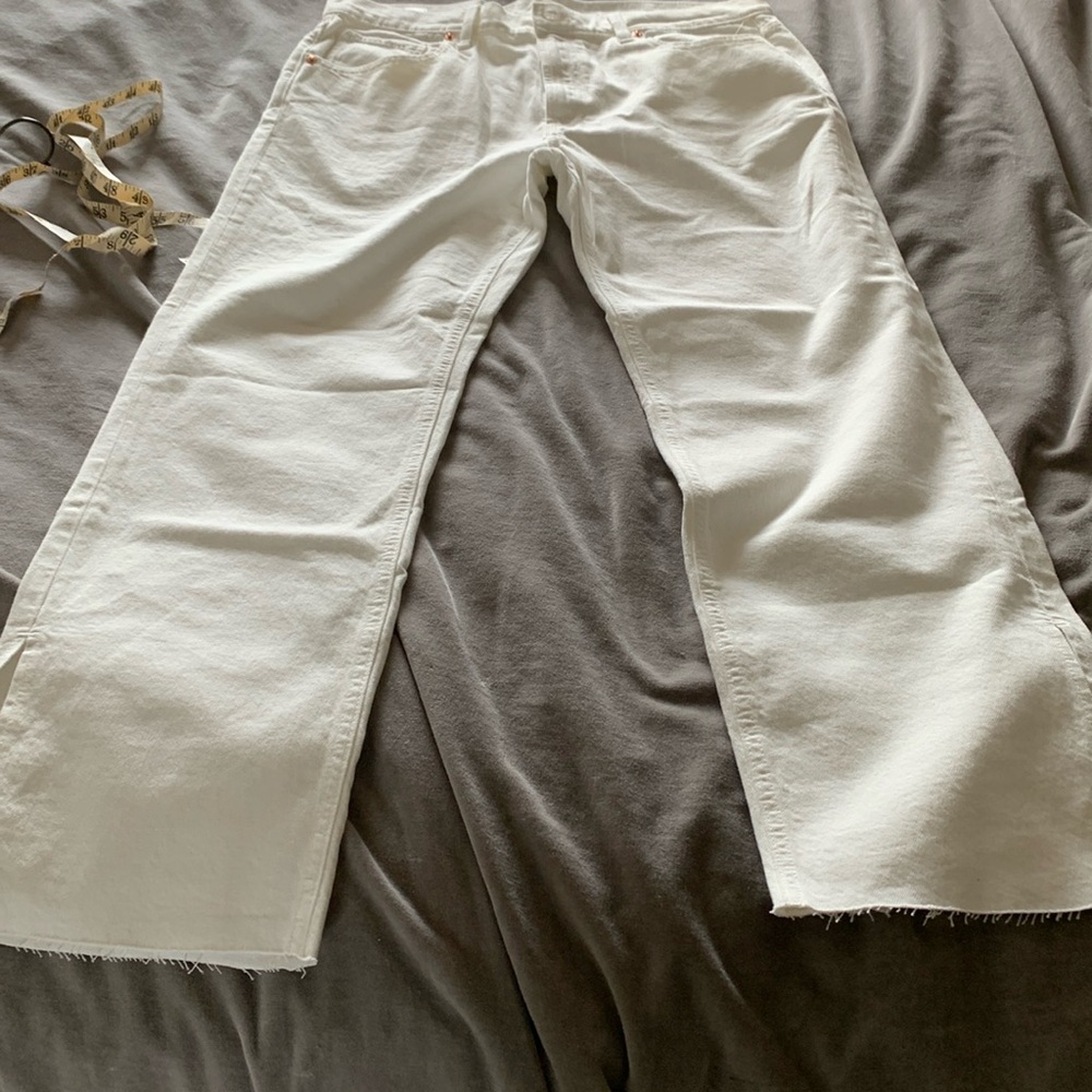 NWT GAP 12/31 loose mid rise split bottom jeans